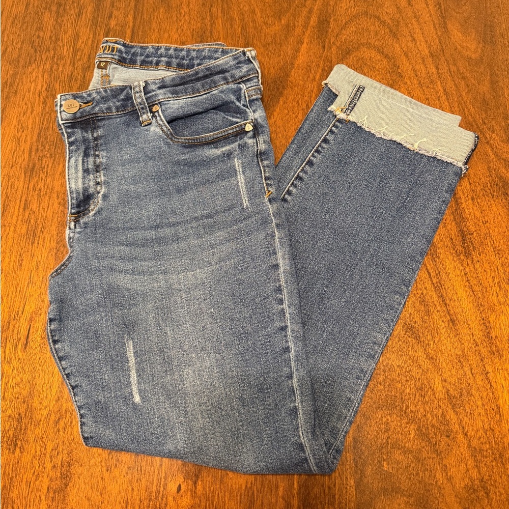 Kut Ankle Straight Leg Jeans